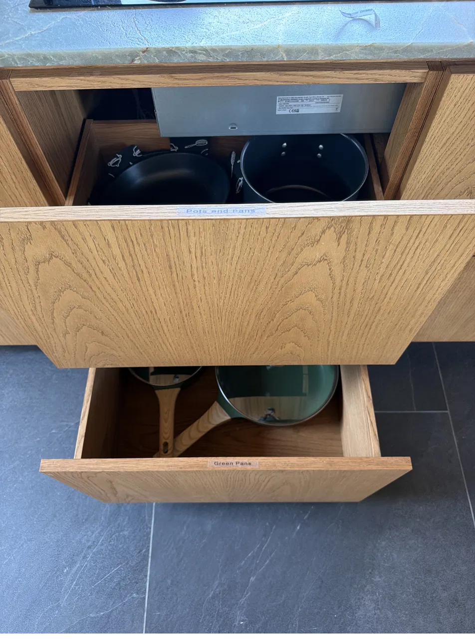 The Nest pots and pans drawer