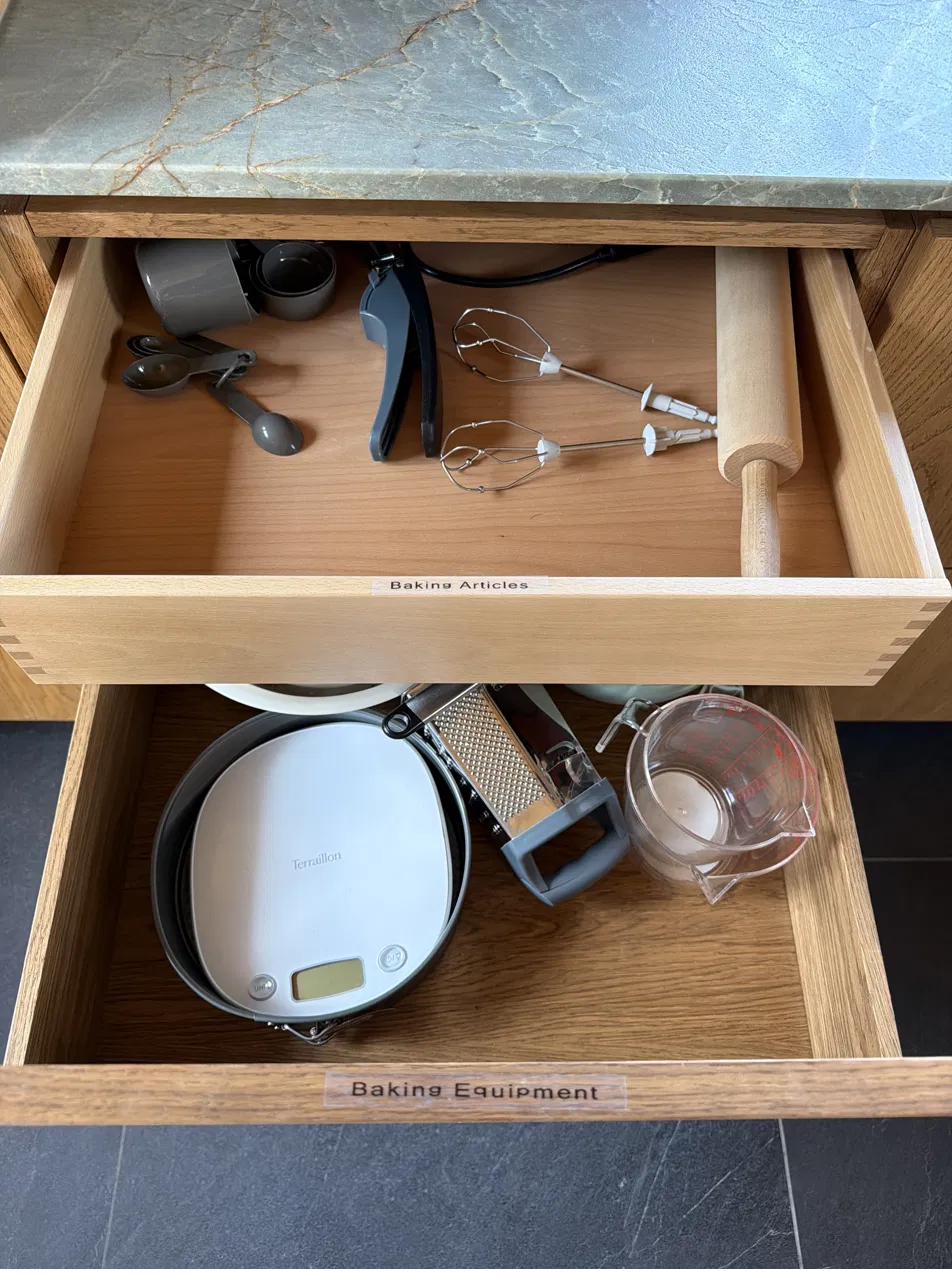 The Nest baking equipment drawer