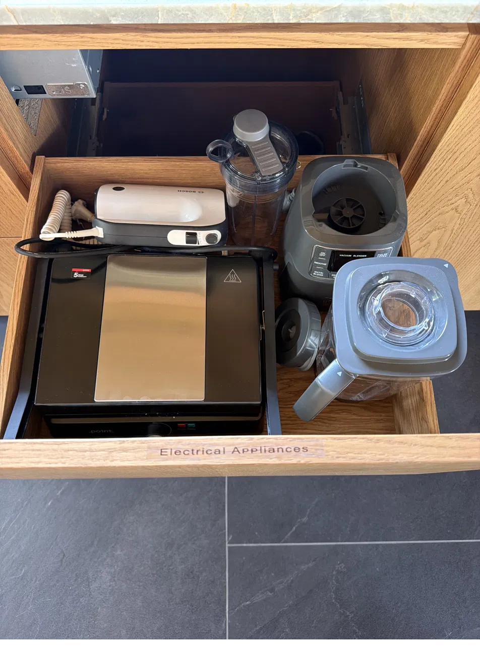 The Nest electrical appliances drawer